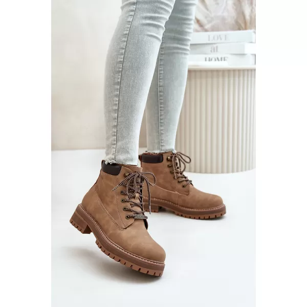  Ženski škornji BIG STAR SHOES OO274A289 RJAVA/BEŽ 