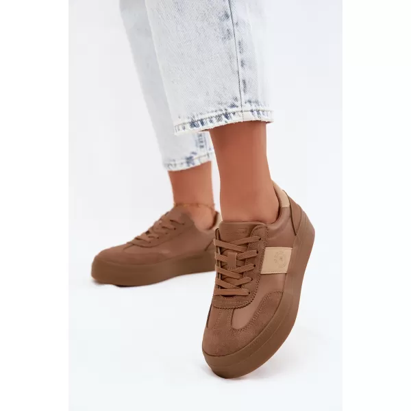  Ženske superge BIG STAR SHOES UU274015 RJAVA/BEŽ 