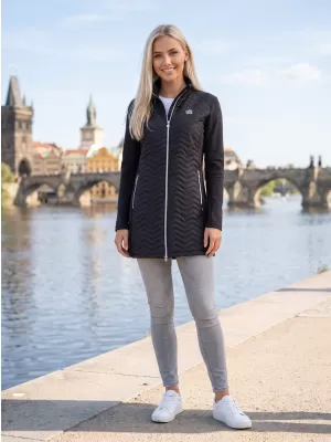 Ženski hibridni plašč ALTISPORT IRYSA ČRNA