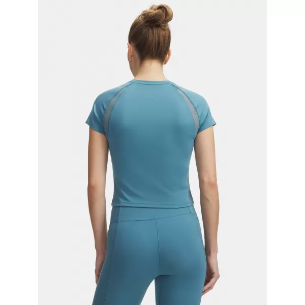  Ženska majica s kratkimi rokavi UNDER ARMOUR MOTION MESH SS 6011045-466 MODRA 