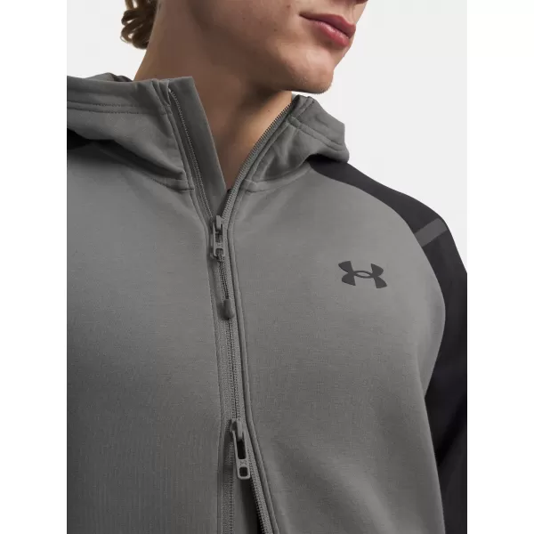  Moški pulover UNDER ARMOUR UNSTOPPABLE FLC FZ HD EU 1389352-709 ZELENA 