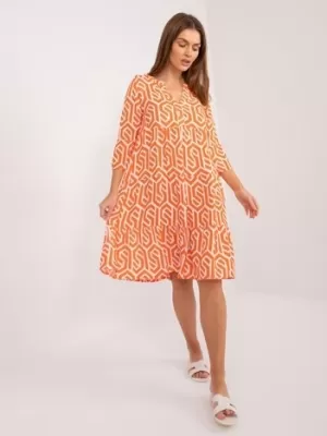 Obleka SUBLEVEL D73771M30214K ORANŽNA