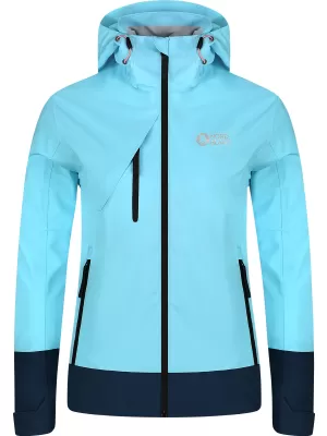 Ženska nepremočljiva jakna NORDBLANC BOURNE NBSJL8317 SVETLO MODRA