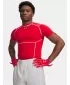 Moška majica s kratkimi rokavi UNDER ARMOUR UA HG ELITE COMP SS 6015382-600 RDEČA
