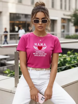 Ženska majica s kratkimi rokavi DSTREET NX5026RY-PI ROZA