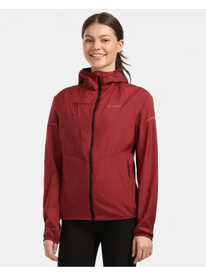 Ženska vetrovka KILPI ROSA-W 1L0109KI TEMNO RDEČA