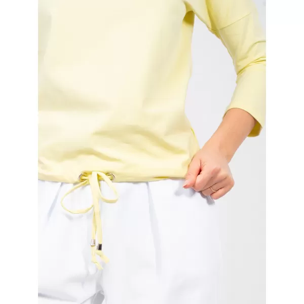  Ženska majica s kratkimi rokavi BASIC FEEL GOOD RV-BZ-4691.10X SVETLO RUMENA 