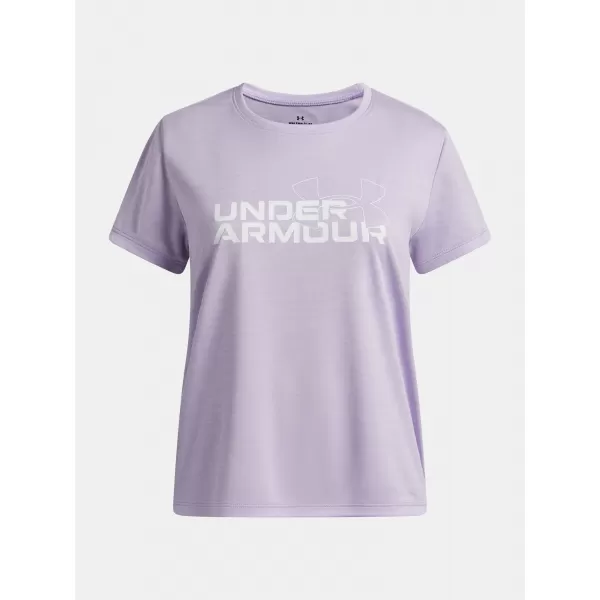  Dekliška majica s kratkimi rokavi UNDER ARMOUR TECH TWIST WDMK LOGO SS 6007134-536 VIJOLIČNA 