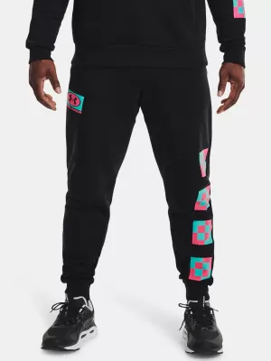Moške trenirke UNDER ARMOUR UA RIVAL FLEECE GEO JOGGER 1366437-001 ČRNA