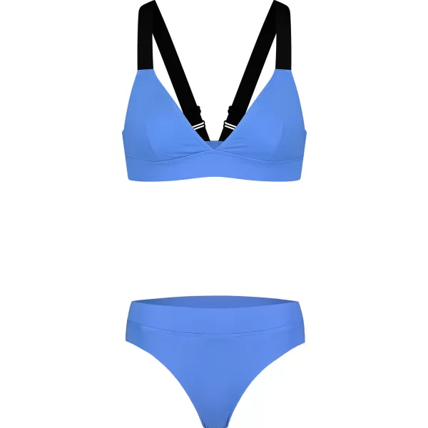  Ženski zgornji del bikinija NORDBLANC LOVELINESS NBSSS8212 MODRA 