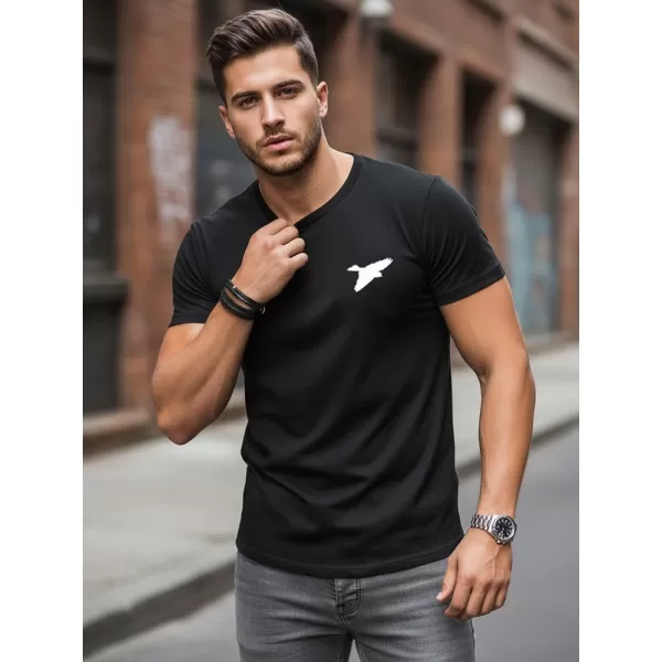  Moška majica s kratkimi rokavi DSTREET NX0183R-BK ČRNA 