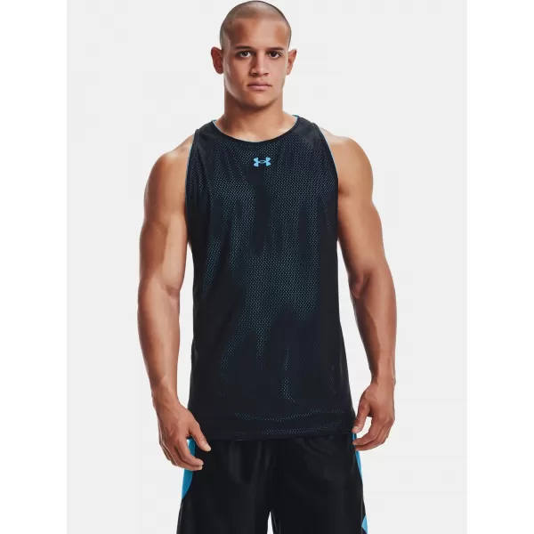  Moški brezrokavnik UNDER ARMOUR UA BASELINE REVERSIBLE TANK 1361899-422 MODRA 