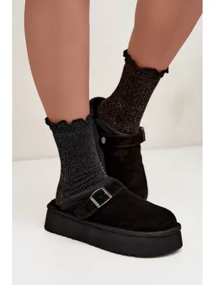 Ženski snežaki BIG STAR SHOES UU274698 ČRNA