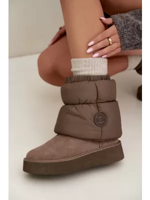 Ženski snežaki BIG STAR SHOES UU274732 TEMNO BEŽ