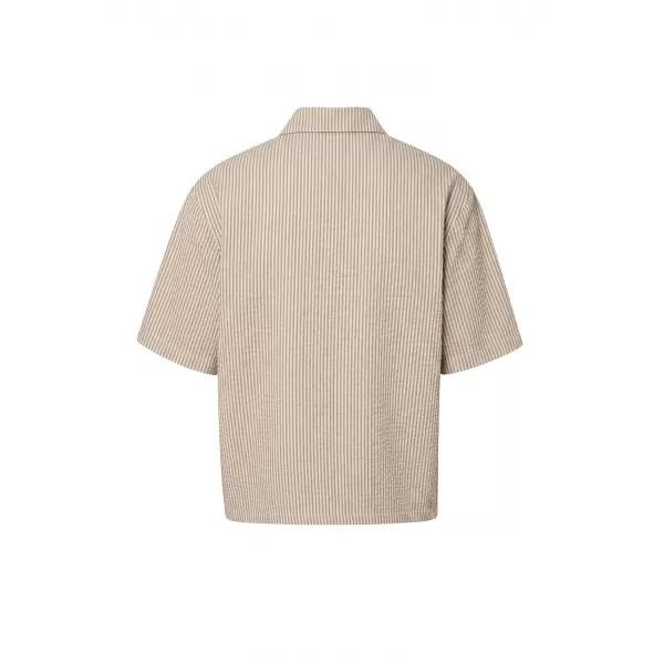  Moška srajca URBAN CLASSICS TB8417-22409 RJAVA MOKA/BELA 