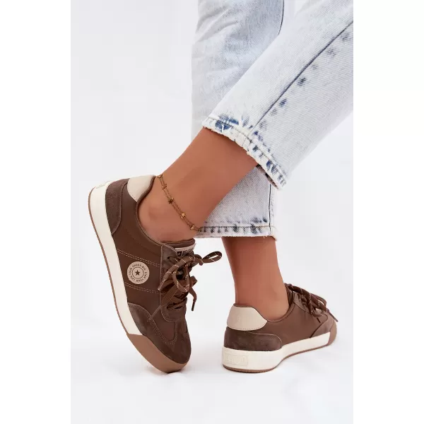  Ženske superge BIG STAR SHOES UU274002 RJAVA/BEŽ 