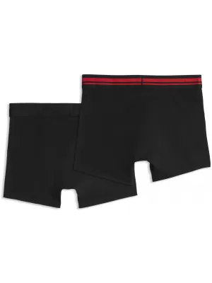 Moške boksarice PUMA MEN EVERYDAY PLACED LOGO BOXER 2P 93847618 RDEČA KOMBINACIJA