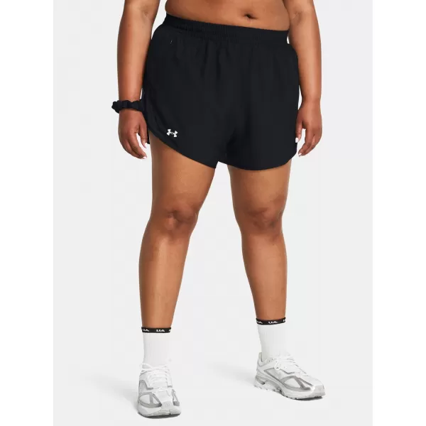  Ženske kratke hlače UNDER ARMOUR UA FLY BY 3'' SHORTS 1382853-001 ČRNA 
