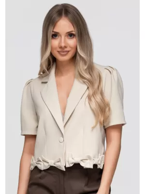 Ženska jakna OMBRE OW-BL-E0002 BEŽ
