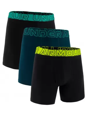 Moške boksarice UNDER ARMOUR UA PERFORMANCE COTTON - SOLID 6 - 3PK 1383889-007 ČRNA