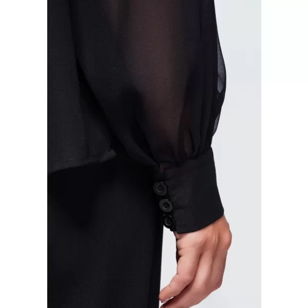  Ženska bluza OMBRE OW-TS-E0085 ČRNA 