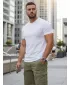 Moška majica s kratkimi rokavi DSTREET RX5674 BELA