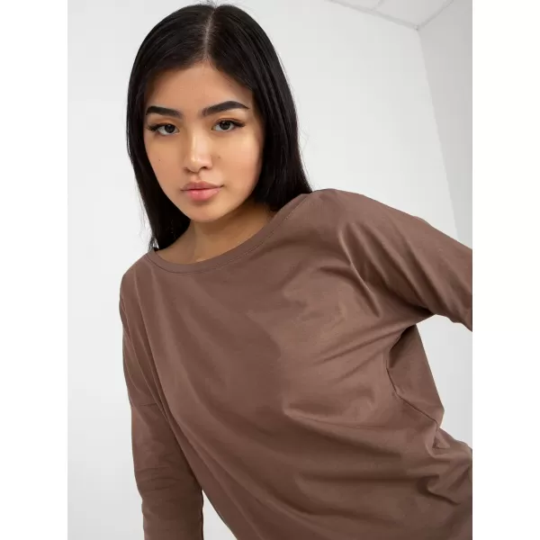  Ženska bluza BASIC FEEL GOOD RV-BZ-4691.26 RJAVA 