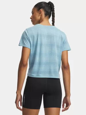 Ženska majica s kratkimi rokavi UNDER ARMOUR VELOCITI SHORTSLEEVE 6009540-425 MODRA
