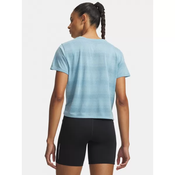  Ženska majica s kratkimi rokavi UNDER ARMOUR VELOCITI SHORTSLEEVE 6009540-425 MODRA 