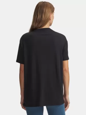 Ženska majica s kratkimi rokavi UNDER ARMOUR RIVAL OS CAMPUS TEE 6007883-001 ČRNA