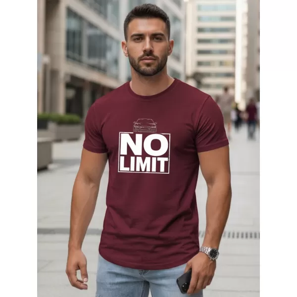  Moška majica s kratkimi rokavi DSTREET NX0129R-BU BORDO 