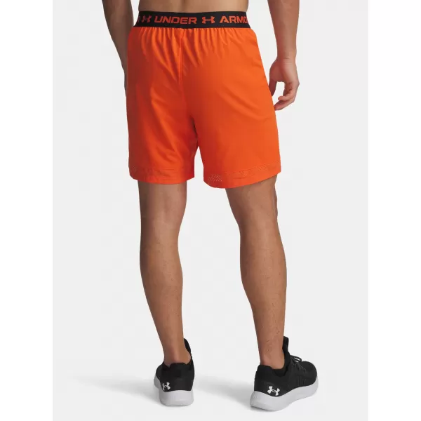  Moške kratke hlače UNDER ARMOUR VANISH WOVEN 6IN SHORTS 1373718-844 ORANŽNA 