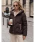Ženska jakna DSTREET TY5944 RJAVA