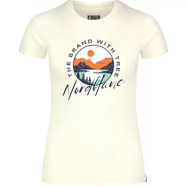  Ženska majica s kratkimi rokavi NORDBLANC STARLIGHT NBSLT8176 BELA 