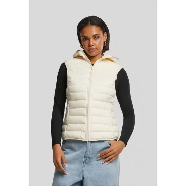  Ženski prešit telovnik URBAN CLASSICS TB8710-02903 BELI PESEK 