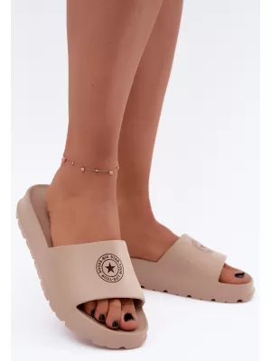 Ženski copati BIG STAR SHOES UU274074 ODTENKI RJAVE IN BEŽ