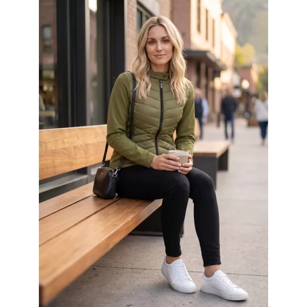  Ženska hibridna jakna MALFINI PREMIUM CROSS 556 AVOKADO ZELENA 