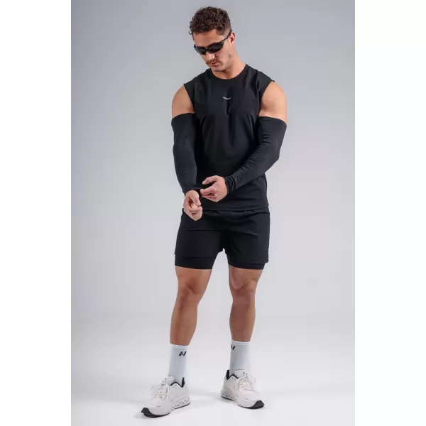  Dvoplastne kratke hlače za trening NEBBIA PRIMAL 878 ČRNA 