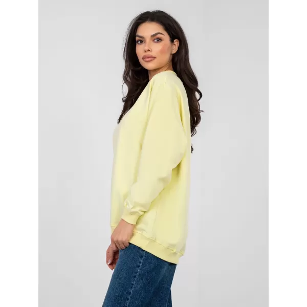  Ženski pulover BASIC FEEL GOOD RV-BL-5185.93P SVETLO RUMENA 