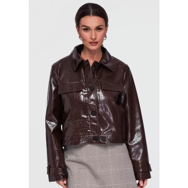  Ženska jakna OMBRE OW-JAFL-0145 RJAVA 