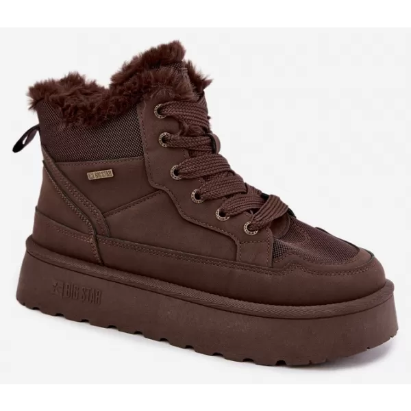  Ženski čevlji BIG STAR SHOES UU274168 RJAVE/BEŽ SENCE 