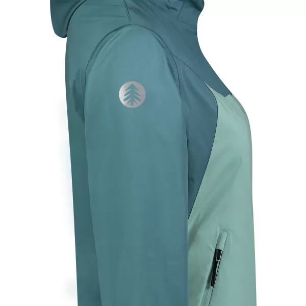  Ženska softshell jakna NORDBLANC OUTLAND NBSSL8324 ZELENA/SIVA 
