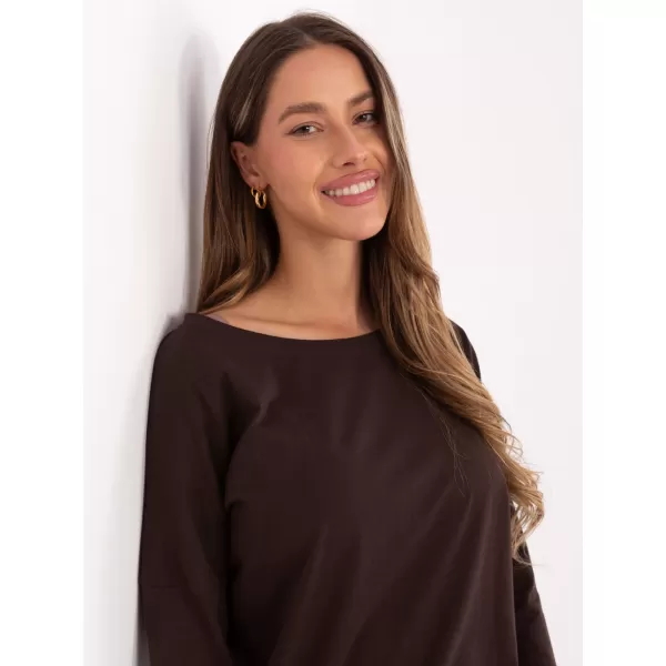  Ženska bluza BASIC FEEL GOOD RV-BZ-4691.40P TEMNO RJAVA 