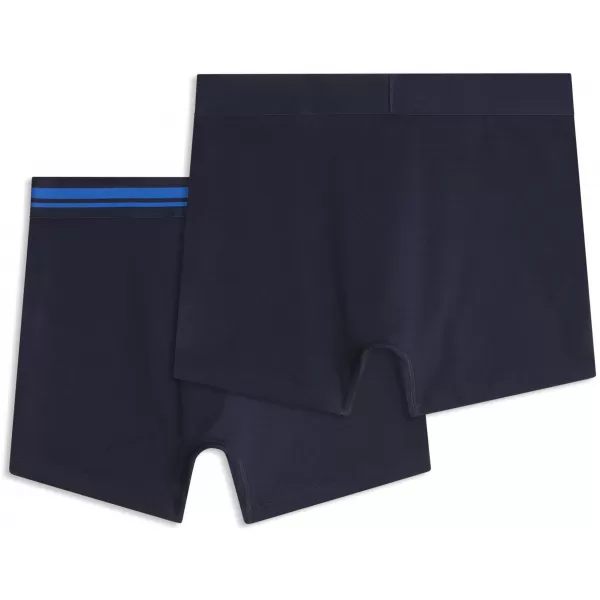  Moške boksarice PUMA MEN EVERYDAY PLACED LOGO BOXER 2P 93847619 MORNARSKO/MODRA 