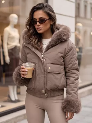 Ženska jakna DSTREET TY5997 FANGO