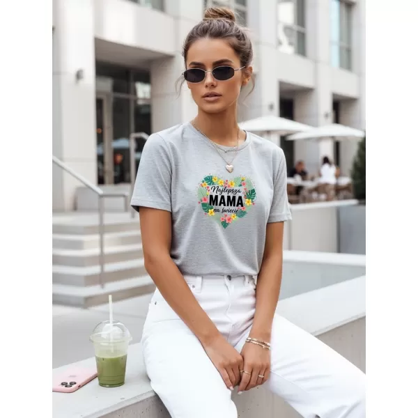  Ženska majica s kratkimi rokavi DSTREET NX5029RY-AS SVETLO SIVA 