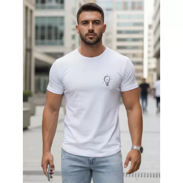  Moška majica s kratkimi rokavi DSTREET NX0137R-WH BELA 