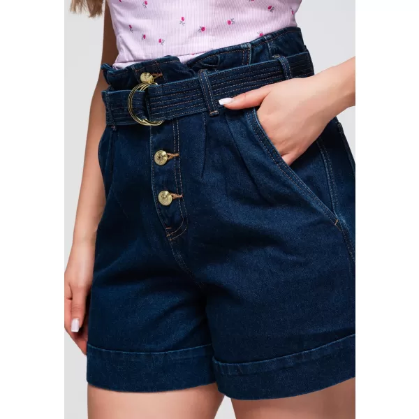 Ženske kratke hlače OMBRE OW-ST-E0011 TEMEN DENIM 