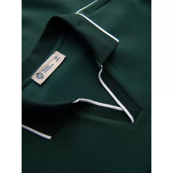 Moški pulover OMBRE OM-SSNZ-0268 TEMNO ZELENA 