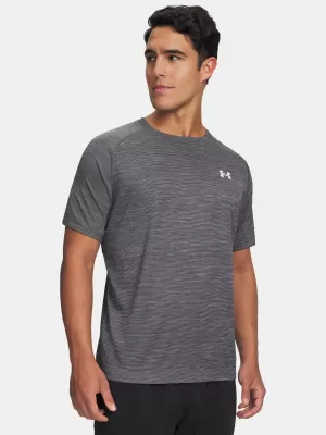 Moška majica s kratkimi rokavi UNDER ARMOUR TECH TEXTURED SS 1382796-026 SIVA
